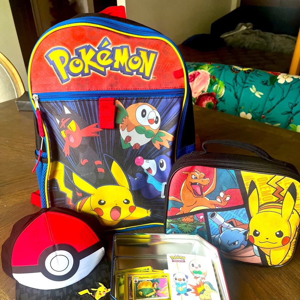 Back to School Pokemon Backpack & Lunchbox Bundle